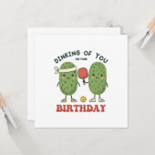 Drank van je op je verjaardag kaart (Voorkant / Achterkant in situ)