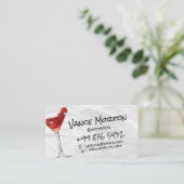 drankbarman | gescheurd papier visitekaartje (Staand voorkant)