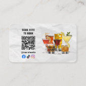 drankbarman | gescheurd papier visitekaartje (Achterkant)