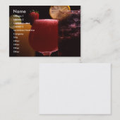 Dranken 1-kaart visitekaartje (Voorkant / Achterkant)