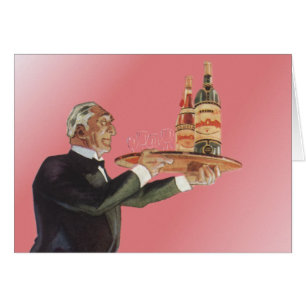 dranken, Butler Serving Wine op lade