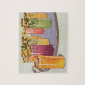 dranken, Drinken met ijsblokjes op een lade Legpuzzel (Verticaal)