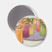 dranken, Drinken met ijsblokjes op een lade Magneet (Voorkant / Achterkant)