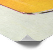 dranken, Drinken met ijsblokjes op een lade Poster (Hoek)