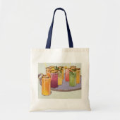 dranken, Drinken met ijsblokjes op een lade Tote Bag (Voorkant)