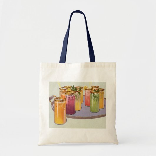  dranken, Drinken met ijsblokjes op een lade Tote Bag (Voorkant)