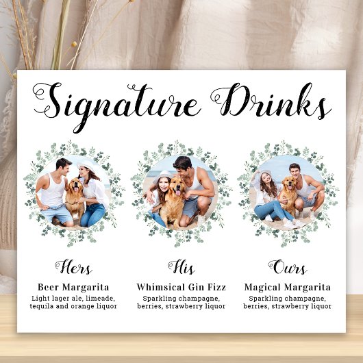 Dranken met een persoonlijke signatuur Elegante tr Poster