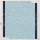 Dranken | Ontvanger divider |  Blauwe Floral (Voorkant / Achterkant)