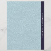 Dranken | Ontvanger divider |  Blauwe Floral (Voorkant)