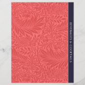Dranken | Ontvanger divider |  Rode Floral (Voorkant)