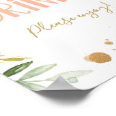 Dranken Proost Miss Onederful Verjaardag Bord Poster (Hoek)