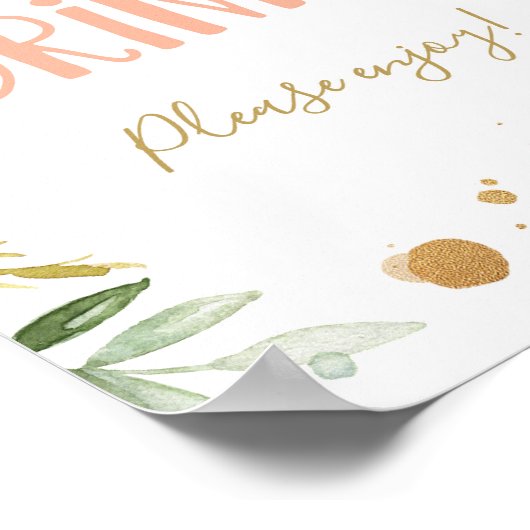 Dranken Proost Miss Onederful Verjaardag Bord Poster (Hoek)