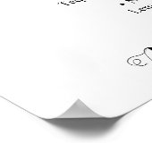 Drankenmenu | Trouwbord Poster (Hoek)