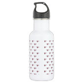 Drankfles, Schattig ik Hou van jou, Doodlepatroon Waterfles (Achterkant)