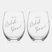 Drankgerei stijl: Steel Glas Wijn Glas, Set (Achterkant)