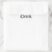 drankje ronde sticker (Tas)