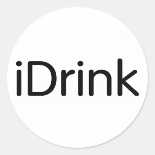 drankje ronde sticker
