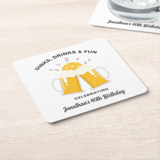 Drankjes & Drinken Bier Mokken Cheer Custom Pickle Kartonnen Onderzetters (Schuin)