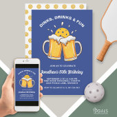 Drankjes & Drinken Bier Mokken Pickleball Verjaard Kaart