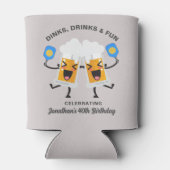 Drankjes & Drinken Funny Cartoon Bier Mokken Pickl Blikjeskoeler (Achterkant)