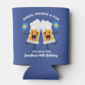 Drankjes & Drinken Funny Cartoon Bier Mokken Pickl Blikjeskoeler (Achterkant)