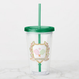 Drankjes en Drinken Preppy Pickle Ball Acryl Drinkbeker