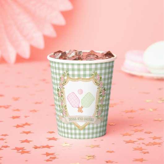 Drankjes en Drinken | Preppy Pickle Ball Papieren Bekers (Insitu)