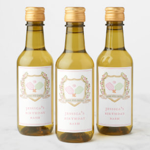 Drankjes en Drinken Preppy Pickle Ball Wijn Etiket