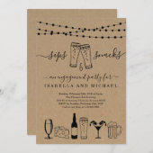 Drankjes en snacks Bier en hapjes Kaart (Voorkant / Achterkant)