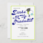Drankjes met het Afstuderen Pickleball Afstuderen Kaart (Voorkant)