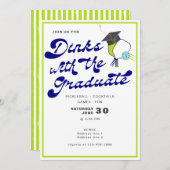 Drankjes met het Afstuderen Pickleball Afstuderen Kaart (Voorkant / Achterkant)