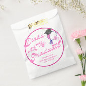 Drankjes met het Afstuderen Pink Pickleball Afstud Bedankzakje (Gezegeld)