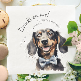 Drankjes Op Mij Dachshund Aquarel Pret Hond Huisdi Servet