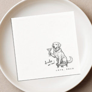 Drankjes Op Mij Schattige Leuke Hond Cocktail Serv Servet