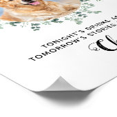 Drankjes Zijn Voor Mij Hond Open Bar Foto Hondenbr Poster (Hoek)