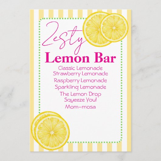 Drankkaart bord menu (Voorkant)