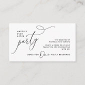 Drankkaartje Volwassenen drankje Happily Ever Afte Informatiekaartje (Voorkant)