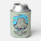 Drankkoeler Devils Tower Wyoming Nationaal Blikjeskoeler (Blikje Voorkant)