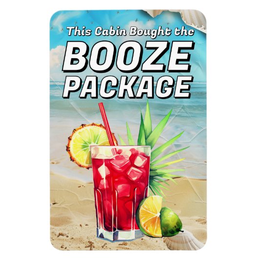 Drankpakket Cruise Schip Hut Magneet (Verticaal)
