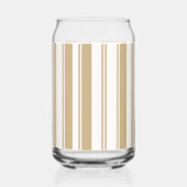 Drankservies Beige & Witte Streep Kan Glas (Achterkant)