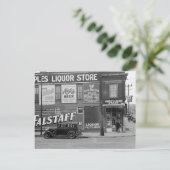 Drankwinkel van het volk, 1938 briefkaart (Staand voorkant)
