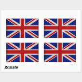 Drapeau Anglais d'Angleterre texturé Rechthoekige Sticker (Vel)