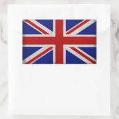 Drapeau Anglais d'Angleterre texturé Rechthoekige Sticker (Tas)