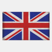Drapeau Anglais d'Angleterre texturé Rechthoekige Sticker (Voorkant)