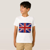 Drapeau Anglais d'Angleterre texturé T-shirt (Voorkant volledig)
