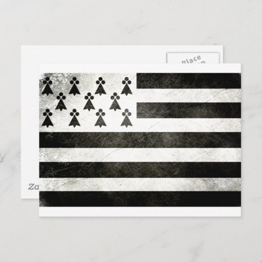 Drapeau Bretagne Briefkaart (Voorkant / Achterkant)