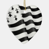 Drapeau breton (Bretonse vlag) Keramisch Ornament (Rechts)