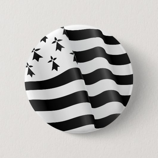 Drapeau breton (Bretonse vlag) Ronde Button 5,7 Cm (Voorkant)