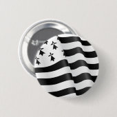 Drapeau breton (Bretonse vlag) Ronde Button 5,7 Cm (Voorkant /achterkant)