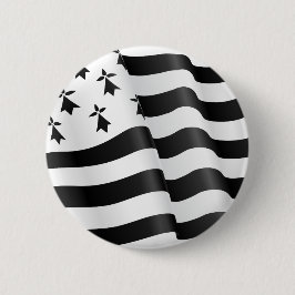 Drapeau breton (Bretonse vlag) Ronde Button 5,7 Cm